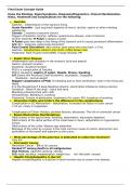  NUR 2063 Final REVISED Final Exam Study Guide Patho Spring