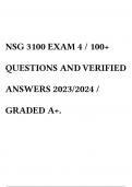 NSG 3100 EXAM 1 UPTO 4 2023/2024