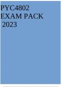 PYC4802 EXAM PACK 2023