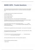 IBHRE CEPS - Trouble Questions and answers graded A+ 2023