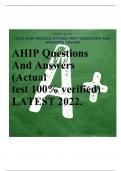 2024 AHIP MODULE ACTUAL TEST QUESTIONS AND ANSWERS SOLVED  AHIP Questions And Answers (Actual test 100% verified) LATEST 2022.   	 	     Mrs. West wears glasses and dentures and has enjoyed considerable pain relief from arthritis through massage therapy. 