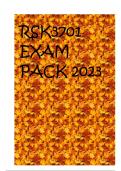 RSK3701 EXAM PACK 2023