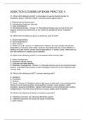 Addiction Counselor Exam Practice II