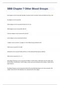 SBB Chapter 7 Other Blood Groups