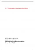 Samenvatting 5.2 Beroeps en welzijnsbeleid   Toets verslag Communicatieve vaardigheden