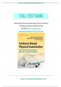 Test Bank for Evidence-Based Physical Examination Best Practices for Health & Well-Being Assessment 1st Edition: ISBN-10 0826164536  ISBN-13 978-0826164537, A+ guide.