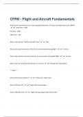 CFRN - Flight and Aircraft Fundamentals| 204 Questions With Correct Answers| Verified | Guaranteed Success