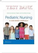 TEST BANK PEDIATRIC NURSING: A Case-Based Approach 1ST EDITION By Gannon Tagher; Lisa Knapp