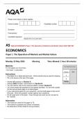  AQA AS ECONOMICS Paper 1 The Operation of Markets and Market Failure MAY 2023 QP