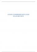 ATI RN COMPREHENSIVE EXIT EXAM REVIEW