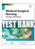 Medical Surgical Nursing Concepts and Practice 3rd Edition deWit TEST BANK | Complete Guide A+