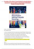 Essentials of Psychiatric Mental Health Nursing 8th Edition  Concepts of Care in Evidence- Based Practice 8th Edition  Morgan Townsend Test Bank