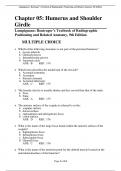 Chapter 05: Humerus and Shoulder Girdle  Lampignano: Bontrager’s Textbook of Radiographic Positioning and Related Anatomy, 9th Edition