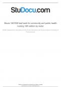 TEST BANK For COMMUNITY AND PUBLIC HEALTH NURSING 10TH EDITION By RECTOR