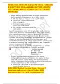 NURS 3356 MEDICAL-SURGICAL EXAM - VERSION B QUESTIONS AND ANSWERS LATEST UPDATE 2023 GUARANTEED SUCCESS (WITH CORRECT ANSWERS)