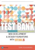 Test Bank For Web Development and Design Foundations with HTML5 9th Edition All Chapters - 9780134801148