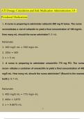 ATI Dosage Calculation and Safe Medication Administration 3.0 (20232024)  Powdered Medications