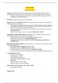 NUR 2790 final exam study Guide