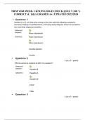 NRNP 6568 WEEK 2 KNOWLEDGE CHECK QUIZ 7 (100 %  CORRECT & Q&A GRADED A+) UPDATED 2023/2024