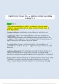 NR503 NGN FINAL EXAM STUDY GUIDE 2023-2024 GRADED A    Week 5 (Ch. 2) 1.	Discriminate populations at risk for development of chronic health conditions while associating the role of the Advanced Practice Nurse in levels of promotion. Common risk factors: u