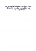 ATI Maternal Newborn Assessment (NEW) 2023-2024  with Revised and Correct Solutions.A|GRADE   1.	A nurse is performing a vaginal exam on a client who is in active labor. The nurse notes the umbilical cord protruding through the cervix. Which of the follow