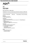 AQA AS HISTORY Italy and Fascism, c1900–1945 Component 2L The crisis of Liberal Italy and the Rise of Mussolini, c1900–1926 7041/2L MAY 2023 QUESTIONS PAPER