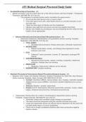 ATI Medical Surgical (MedSurg) Proctored Study Guide/ATI Med-Surge Proctored Study Guide