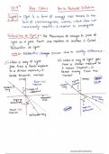 Refraction Ray diagram Law of reflection Law of refraction (Snell's law) Index of refraction Total internal reflection Mirrors (concave and convex) Lenses (convex and concave) Focal point Focal length Image formation Real image Virtual image Lens equat