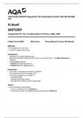 AQA A-LEVEL HISTORY Component 2P  The Transformation of China, 1936–1997 QP JUNE  2023