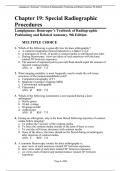 Chapter 19: Special Radiographic Procedures Lampignano: Bontrager’s Textbook of Radiographic Positioning and Related Anatomy, 9th Edition