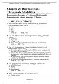 Chapter 20: Diagnostic and Therapeutic Modalities Lampignano: Bontrager’s Textbook of Radiographic Positioning and Related Anatomy, 9th Edition