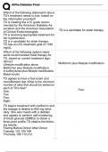 Diabetes Final Exam with Correct Answers