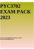 PYC3702 EXAM PACK 2023