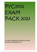 PYC3701 EXAM PACK 2023