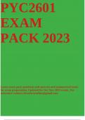 PYC2601 EXAM PACK 2023