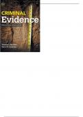 Test Bank For Criminal Evidence Principles and Cases 9th Edition by Thomas J. Gardner 