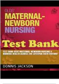 Test Bank - Olds' Maternal-Newborn Nursing & Women's Health Across the Lifespan, 11th Edition (Davidson, 2020), Chapter 1-36 | All Chapters A+ Latest