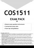 COS1511 EXAM PACK 2023 - DISTINCTION GUARANTEED