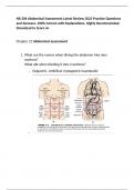 NR 304 Abdominal Assessment Latest Review 2023 Practice Questions and Answers, 100% Correct with Explanations, Highly Recommended, Download to Score A+