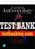 Test Bank For Cultural Anthropology 15th Edition All Chapters - 9780137496228