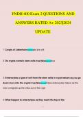 1 / 14 FNDH 400 Exam 2 QUESTIONS AND ANSWERS RATED A+ 2023|2024 UPDATE