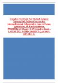 Test Bank For Medical-Surgical Nursing 10th Edition Concepts for Interprofessional Collaborative Care by Donna Ignatavicius, M. Linda Workman 9780323612425 Chapter 1-69 Complete Guide .