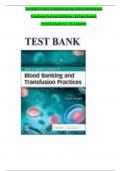 Test Bank for Basic and Applied Concepts of Blood Banking and Transfusion Practices 5th Edition By Howard, Verified Chapters 1 - 16, Complete