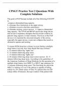 CPSGT Practice Test 2 Questions With Complete Solutions