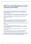 FDNY Fire Life & Safety Director Test #2 Questions and Answers