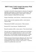 BRPT Study Guide Sample Questions With Complete Solutions