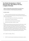 Test-Bank=Introduction to Clinical Pharmacology 10th Edition=VisovskyComplete Test-Bank Chapter 01= Pharmacology and the Nursing Process in LPN Practice Visovsky=Introduction to Clinical Pharmacology=10th Edition