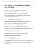 Key Words Study Guide- C810 WGU Correct 100%