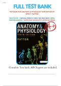 Anatomy and Physiology 10th Edition Patton -Test Bank