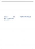 Samenvatting leer- en motivationele psychologie (2021-2022) 